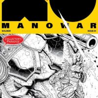 X-O Manowar #1 Collector's Paradise Exclusive B/W Variant